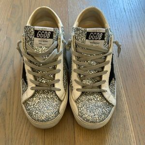 Golden Goose silver glitter
